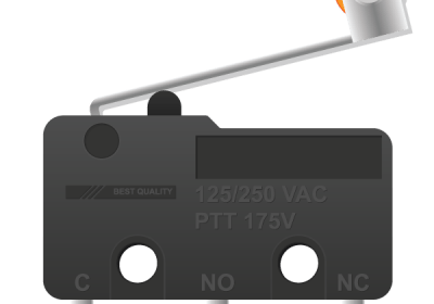D2F-FL Micro Switch illustration